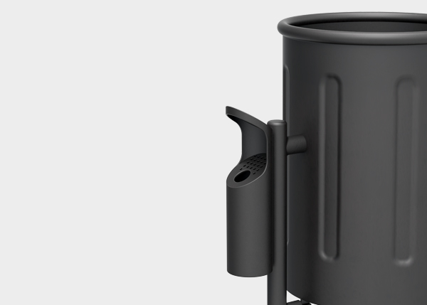 Street furniture with benches, litter bins, bollards, planters and equipment , Complements , UVM5N Litz Ashtray , 