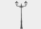 Public lighting with LED luminaires for outdoor lighting , Poles  , ACV Pole Villa , 