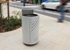 Mobiliario Urbano con bancos, papeleras, bolardos, jardineras y equipamiento , Papeleras , UP23T Papelera Mielek Top , 