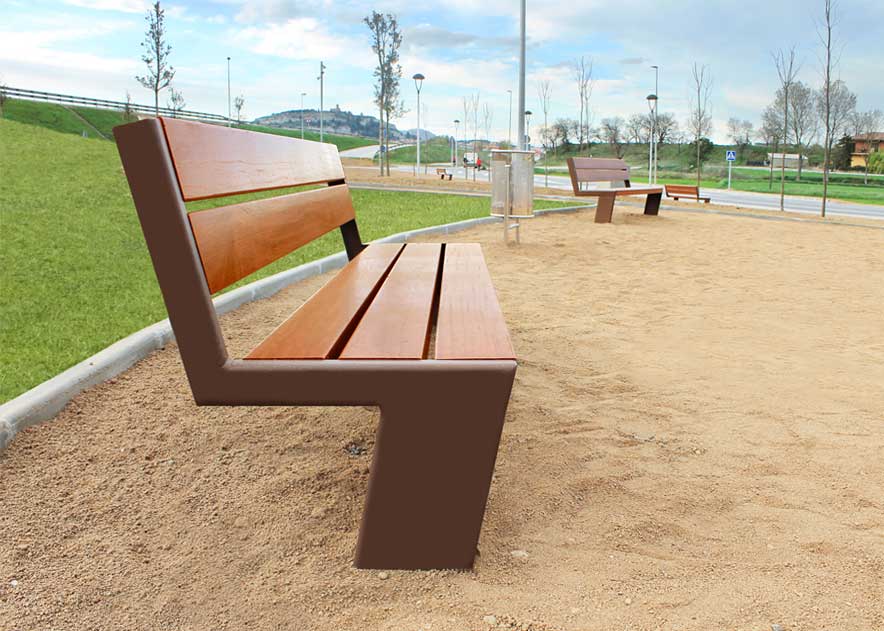 Mobiliario Urbano con bancos, papeleras, bolardos, jardineras y equipamiento , Bancos , UB26 Banco For , 