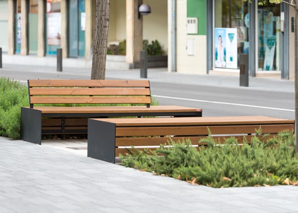 Mobiliario Urbano con bancos, papeleras, bolardos, jardineras y equipamiento , Bancos , UB30B Banqueta Arq , 
