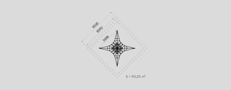Parques infantiles con columpios, toboganes y juegos infantiles , Redes tridimensionales , PRI4 PYRAMID4 ,