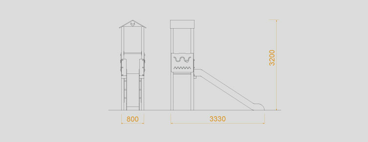 Playgrounds with slides, swings and children's games , Indi Line , PCI0 Koda ,